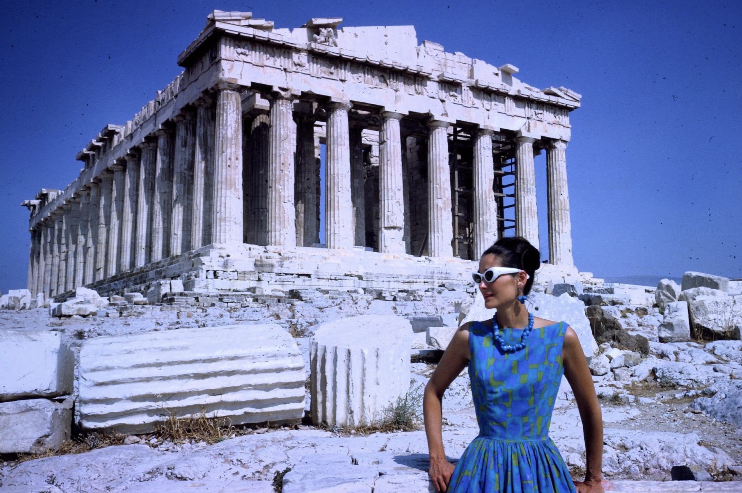 My American grandmother visiting Athens in the 1960s. 